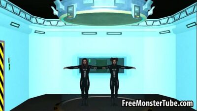 3D redhead lesbian babe getting her pussy licked