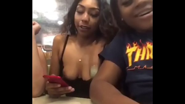Girls in McDonalds periscope
