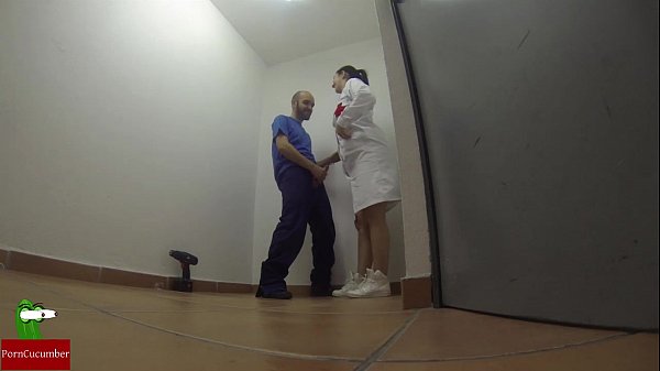 Nurse eating cock
