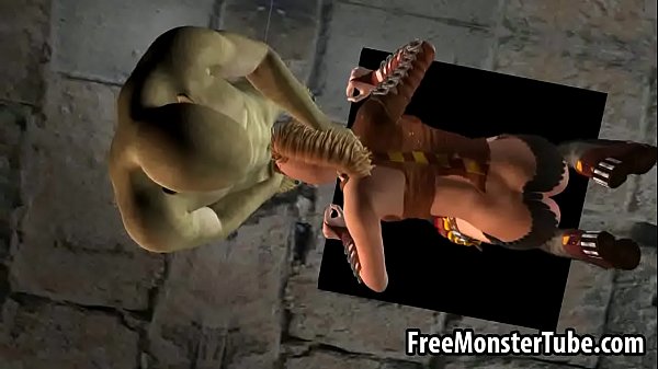 3d Monsters Sucking Cock - Hot 3D blonde sucks cock and gets fucked by a monster - Pussy.org