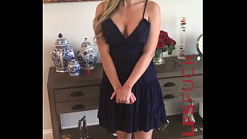 Super hot blonde MILF shows her tits and ass and pussy before her first sex on camera