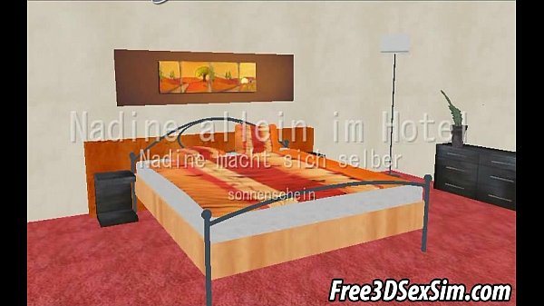 Tasty 3D german hottie playing with her pussy