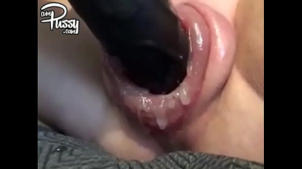 Crazy solo vid of a kinky chick with big swollen pussy
